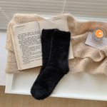 Load image into Gallery viewer, Faux Mink Fleece Mid Calf Socks Thermal Lining M5A047