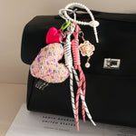 Load image into Gallery viewer, Heart Bow Woven Rope Bag Charm Women Decorative S5P927