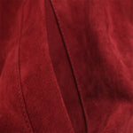 Load image into Gallery viewer, Red Suede Double Breasted Jacket Women N5A787