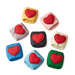 Load image into Gallery viewer, Top Grain Leather Heart Coin Purse Women Portable S5P935