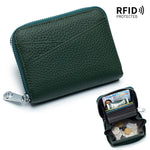 Load image into Gallery viewer, RFID Accordion Card Holder with Zip Coin Purse N6D019
