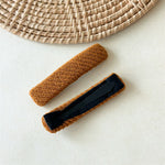 Load image into Gallery viewer, Twill Fabric Hair Clip Women Invisible Double Prong S5P760