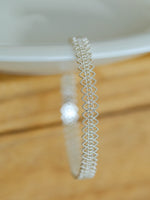 Load image into Gallery viewer, Lace Stripe Adjustable Cuff Bracelet Women N6C007