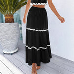 Load image into Gallery viewer, Ruffle Hem Boho Maxi Skirt Women N6C254
