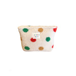 Load image into Gallery viewer, Polka Dot Faux Fur Makeup Bag Women Large Capacity S5P859
