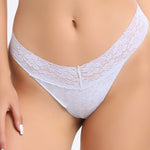 Load image into Gallery viewer, V-Shape Low Rise Lace Panties Women Invisible Cotton N5A791