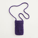 Load image into Gallery viewer, Hand Knit Mesh Crossbody Phone Pouch Cotton Polyester S5P302
