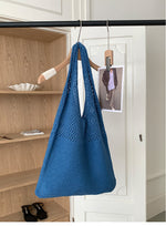 Load image into Gallery viewer, Retro Knit Large Capacity Tote Bag Women N6C057