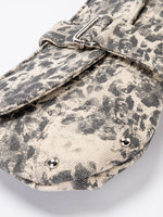 Load image into Gallery viewer, Distressed Leopard Print Asymmetric Hobo Bag Women N6C311