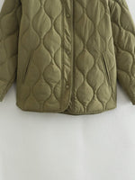 Load image into Gallery viewer, Quilted Cotton Filled Jacket Women N5A753