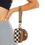 Load image into Gallery viewer, Checkerboard PU Wristlet Wallet Card Slot Purse N6G090
