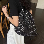 Load image into Gallery viewer, Polka Dot Drawstring Backpack Women N6F055