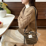 Load image into Gallery viewer, Rainbow Dots Plush Bag Women Cute Shoulder Crossbody S5P876