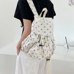 Load image into Gallery viewer, Polka Dot Backpack Women Lightweight Nylon Daypack N6F053