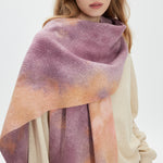 Load image into Gallery viewer, Ombre Tie-Dye Loop Yarn Fringe Scarf Women Cozy N6H243
