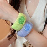 Load image into Gallery viewer, Boho Resin Ombré Stacking Bangle Set 3 Rings N6H085