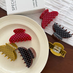 Load image into Gallery viewer, Polka Dot Claw Clip Retro Acetate Large Hair Clip N6F070
