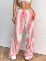 Load image into Gallery viewer, Casual Stripe Solid Elastic Waist Pants Women N5A730