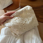 Load image into Gallery viewer, Beige Lace Embroidered Cotton Organizer Canvas Lining S5P331