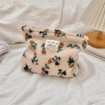 Load image into Gallery viewer, Polka Dot Faux Fur Makeup Bag Women Large Capacity S5P859