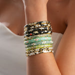 Load image into Gallery viewer, Womens Floral Rhinestone Alloy Bracelet N6K128