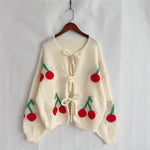 Load image into Gallery viewer, Sweater Loose Fit Round Neck Snowflake Sock Knit N5A850