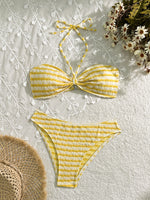 Load image into Gallery viewer, Sexy Striped Bikini Set Beach Swimwear Women N6A068