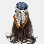 Load image into Gallery viewer, Paisley Bandana Scarf 70x70cm Houndstooth Hair Wrap N6G216