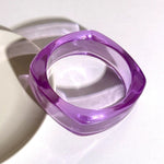 Load image into Gallery viewer, Colorful Holographic Bead Resin Bangle Dopamine N6A225