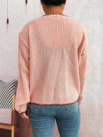 Load image into Gallery viewer, Floral Button Cardigan Women Pink Purple Street Style N5A877