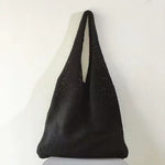Load image into Gallery viewer, Women's Woven Cutout Knit Bucket Tote Bag N6J171