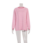 Load image into Gallery viewer, Classic Striped Knit Retro Crew Neck Pullover Top N6A138