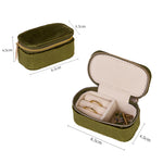 Load image into Gallery viewer, Travel Mini Velvet Jewelry Organizer Box S5P828