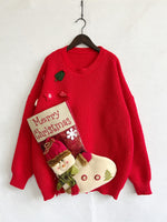 Load image into Gallery viewer, Christmas Thickened Giant Stocking Snowman Sweater N5A654