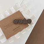 Load image into Gallery viewer, Retro Polka Dot Acetate Hair Clip Side Snap Clip N6F062