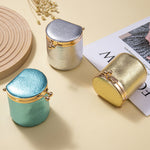 Load image into Gallery viewer, Genuine Leather Kiss Lock Coin Purse Mini Jewelry Box N6G100