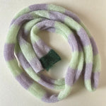 Load image into Gallery viewer, Mohair Blend Long Loop Scarf Striped Pattern M5A082