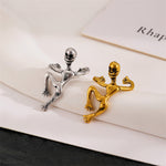 Load image into Gallery viewer, Halloween Punk Skull Clip On Earrings S5P496