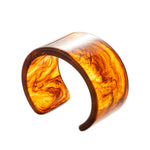 Load image into Gallery viewer, Iridescent Resin Geometric Open Cuff Bangle N6F283