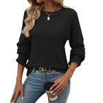 Load image into Gallery viewer, Relaxed Ribbed Long Sleeve T-Shirt Women N6A197