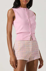Load image into Gallery viewer, Retro Button Front Knit Vest Women N6D077