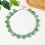 Load image into Gallery viewer, Statement Resin Heart Pendant Necklace Long Chain N6H101