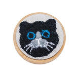 Load image into Gallery viewer, Handcrafted Wooden Brooch 3D Embroidery N6G009