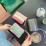 Load image into Gallery viewer, Woven Stripes Cosmetic Pouch Women Travel S5P875