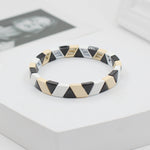 Load image into Gallery viewer, Enamel DIY Bracelet Geometric Elastic Adjustable S5P056