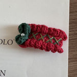 Load image into Gallery viewer, Womens Christmas Tree Knit Duckbill Hair Clip N6K308