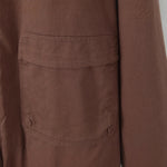 Load image into Gallery viewer, Brown Notch Collar Color Block Baseball Jacket Women N5A739