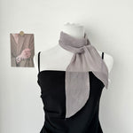 Load image into Gallery viewer, Crinkle Scarf Multi Way Hair Neck Bag Tie Solid Color M5A323