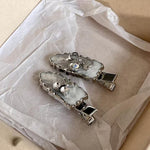 Load image into Gallery viewer, Silver Gray Hair Clips for Bangs Stylish Side Clips S5P897