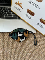 Load image into Gallery viewer, Pull String Embroidered Key Pouch Women N6B118